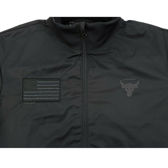 Under Armour Project Rock x Freedom Veteran's Day Men's S-XXL Bomber Jacket - Picture 14 of 16